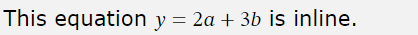 Image of inline equation